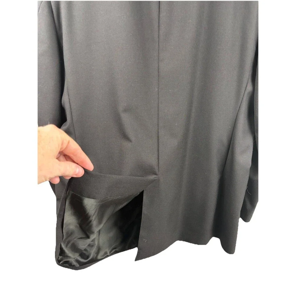 Vtg JOS A BANK Men’s 50L Tuxedo Set 100% Wool Black - Cummerbund & Garment Bag
